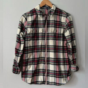CHAPS  Zipper Lightweight Jacket Plaid | Size Medium